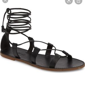 Madewell Black Gladiator Sandals
